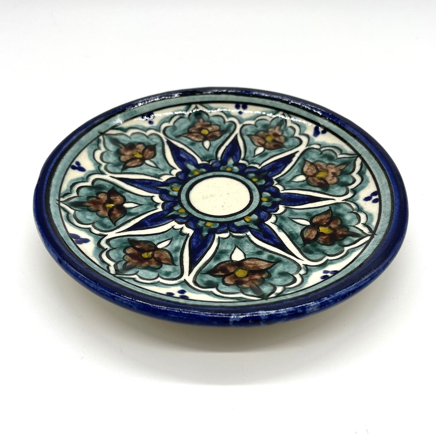 【リシタン陶器】小皿(花模様・職人による手描き)化粧ケース入り