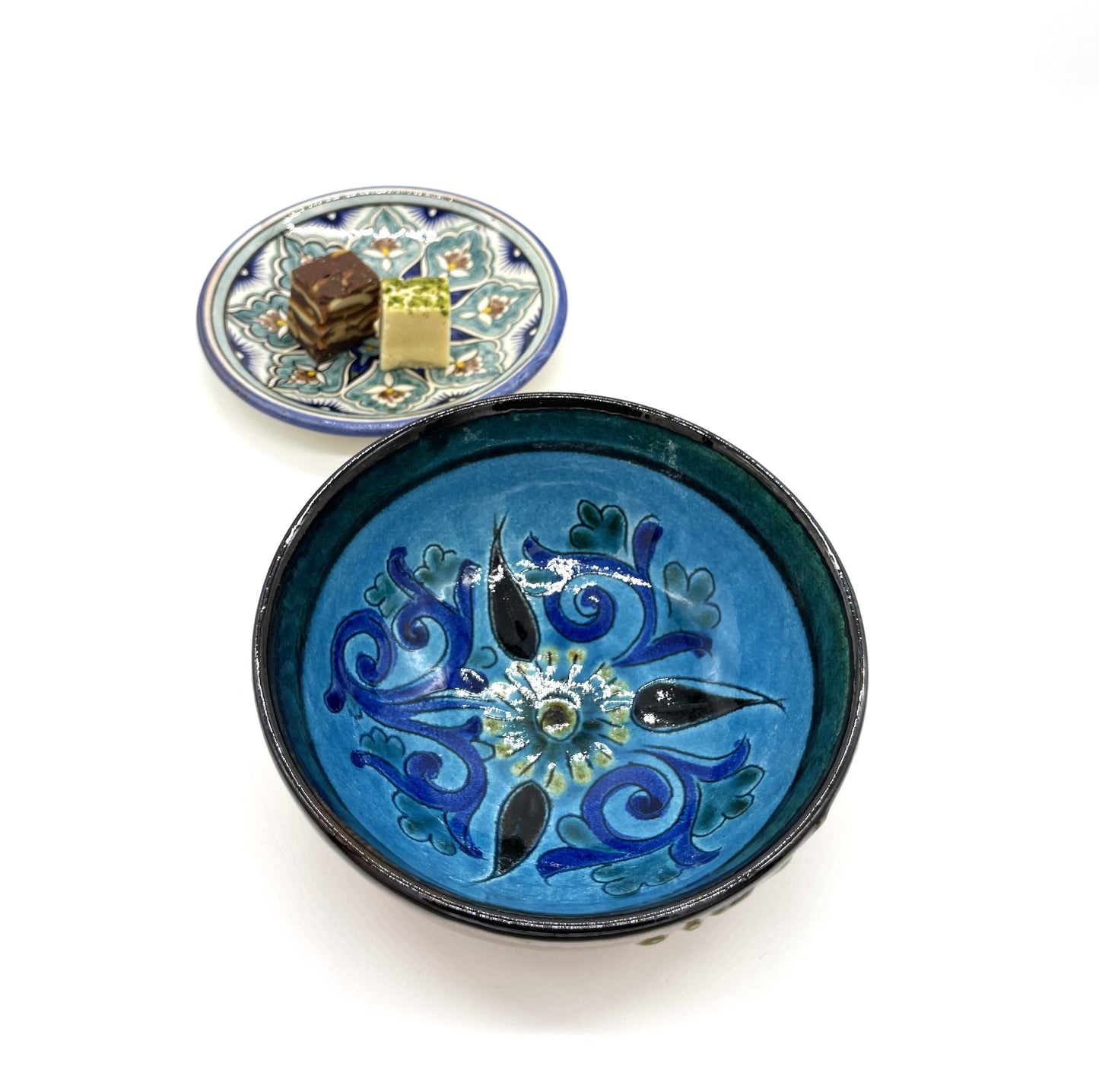 ★6月のNEW【しまろぜ×リシタン陶器販売1周年記念その3】陶芸家サイン入りカフェボウル(リシタン陶器・茶碗A・一点物の手描き)