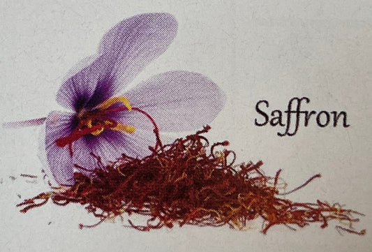 ★【サフラン】雌蕊・ホール状(粉末ではありません)(チャック袋0.5グラム入り)アフガニスタンのヘラート産【レターパックライト・全国一律430円配送可です】