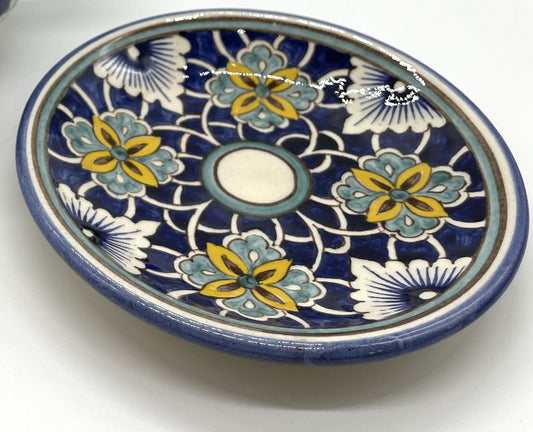 手描き【リシタン陶器】B小皿１枚～箸置きと兼ねたコーディネートもお薦め、プチ焼き菓子のお皿に～