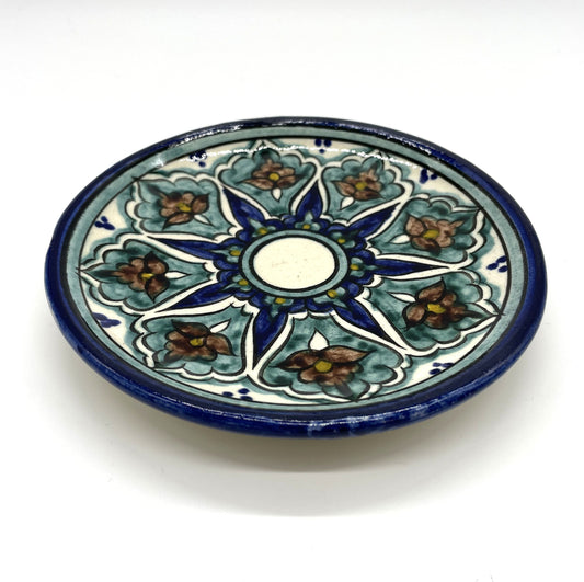 【リシタン陶器】小皿（花模様・職人による手描き）化粧ケース入り