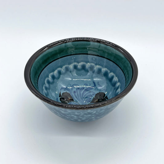 残り１点のみ【新製品】カフェボウル（リシタン陶器・茶碗B・一点物の手描き）