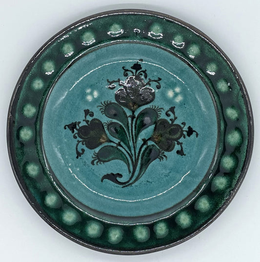 【新商品】リシタン陶器・皿・手描き模様B（一点もの）