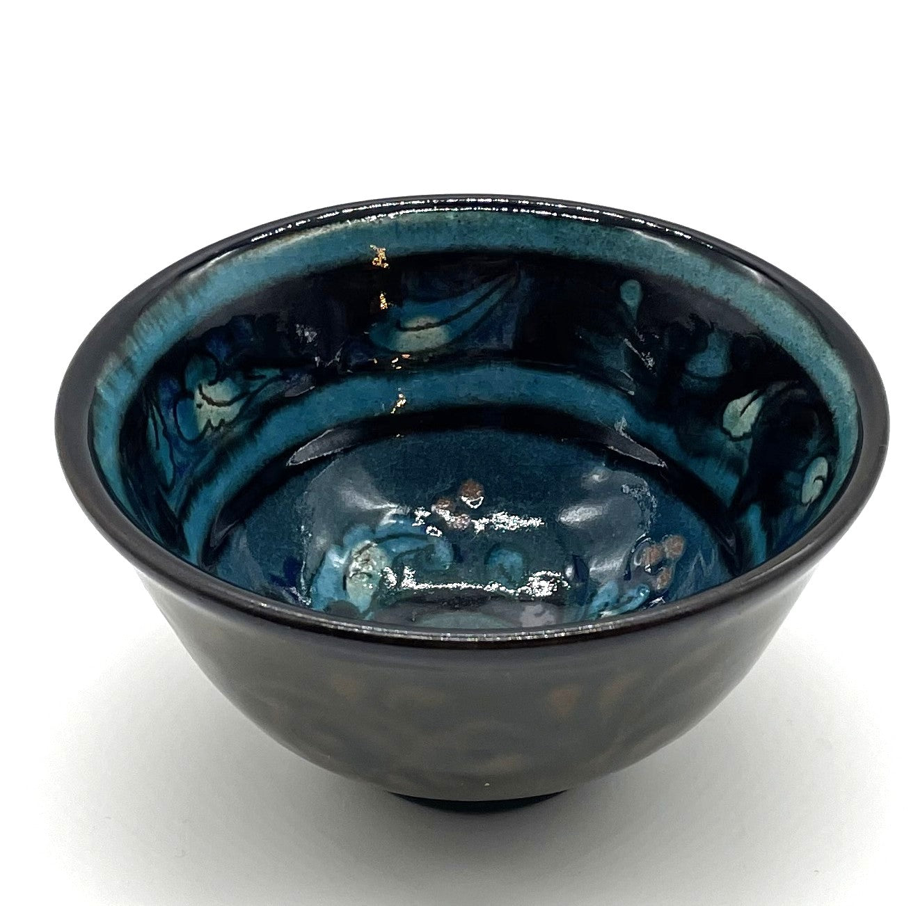 ★５月のNEW【しまろぜ×リシタン陶器販売１周年記念】陶芸家サイン入りカフェボウル（リシタン陶器・茶碗D・一点物の手描き）