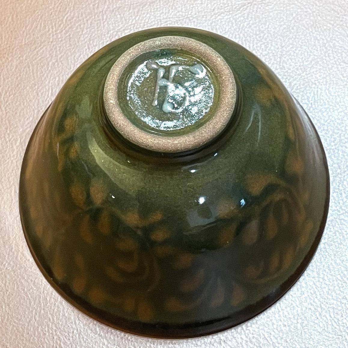 ★５月のNEW【しまろぜ×リシタン陶器販売１周年記念】陶芸家サイン入りカフェボウル（リシタン陶器・茶碗D・一点物の手描き）