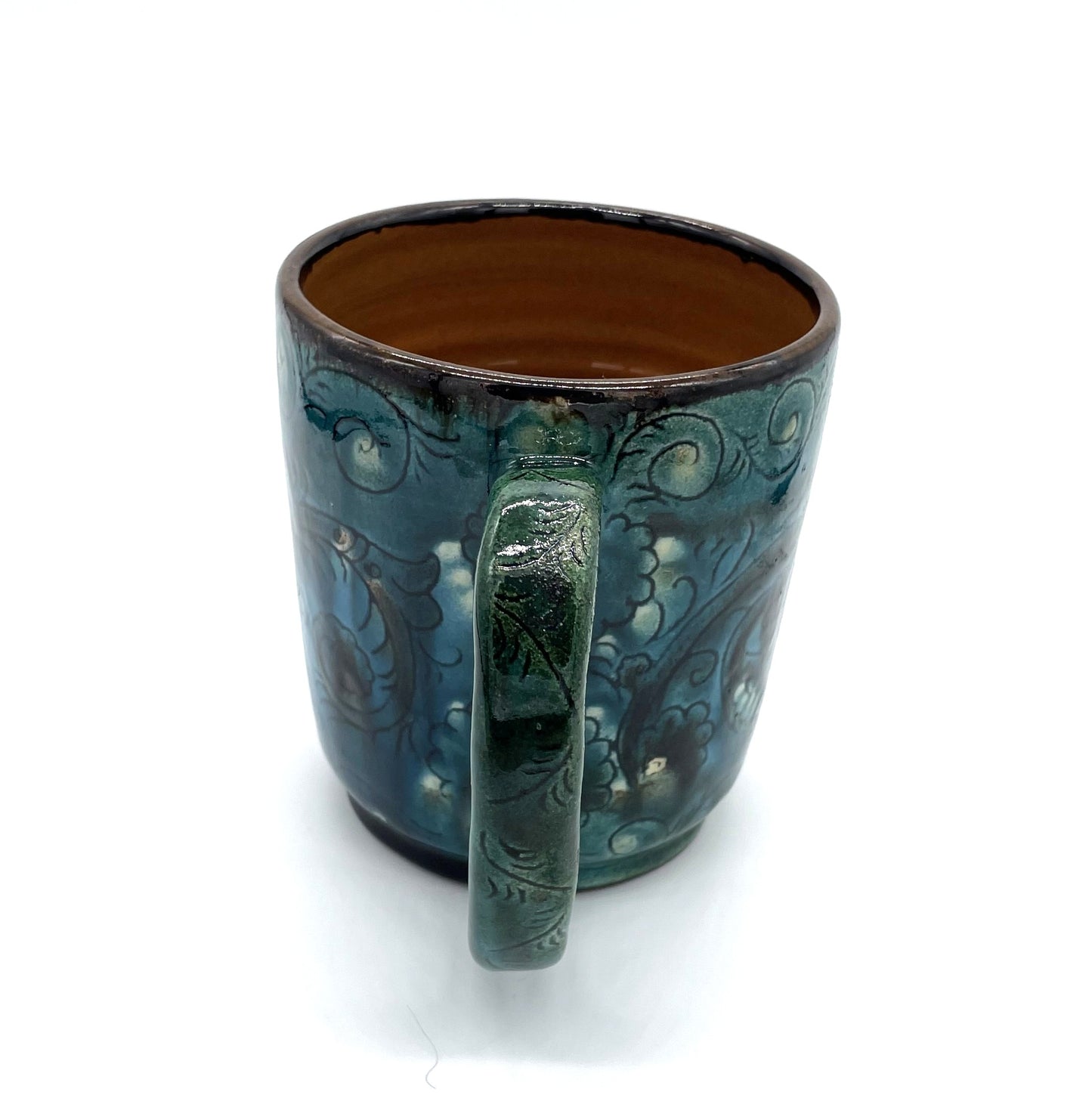 ★６月のNEW【しまろぜ×リシタン陶器販売１周年記念その３】陶芸家サイン入り（リシタン陶器・ジョッキA・一点物の手描き）