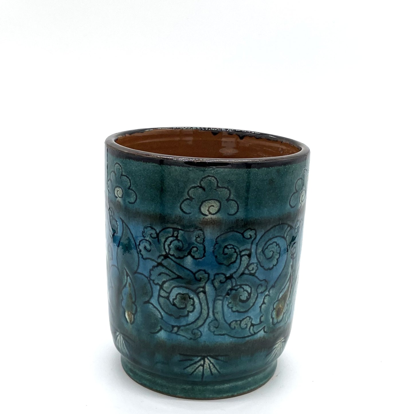 ★６月のNEW【しまろぜ×リシタン陶器販売１周年記念その３】陶芸家サイン入り（リシタン陶器・ジョッキB・一点物の手描き）