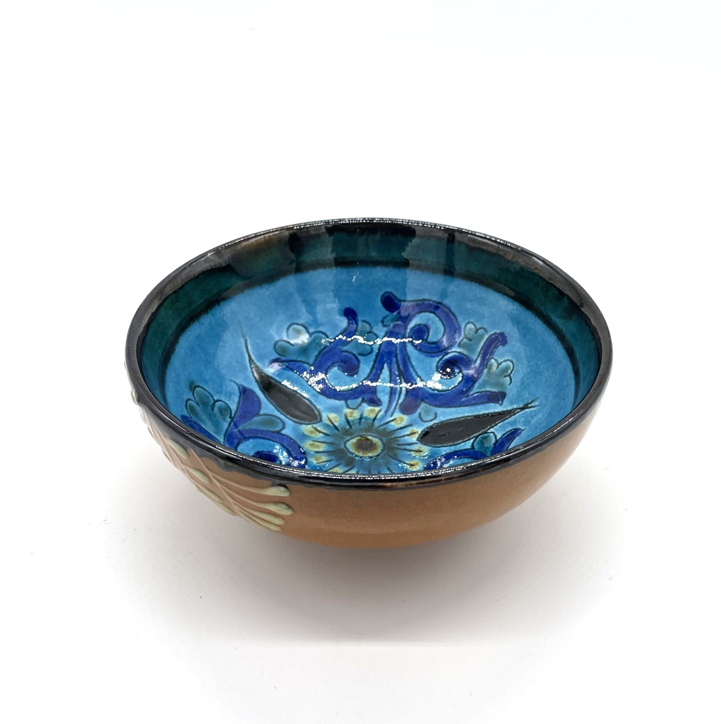 ★６月のNEW【しまろぜ×リシタン陶器販売１周年記念その３】陶芸家サイン入りカフェボウル（リシタン陶器・茶碗A・一点物の手描き）